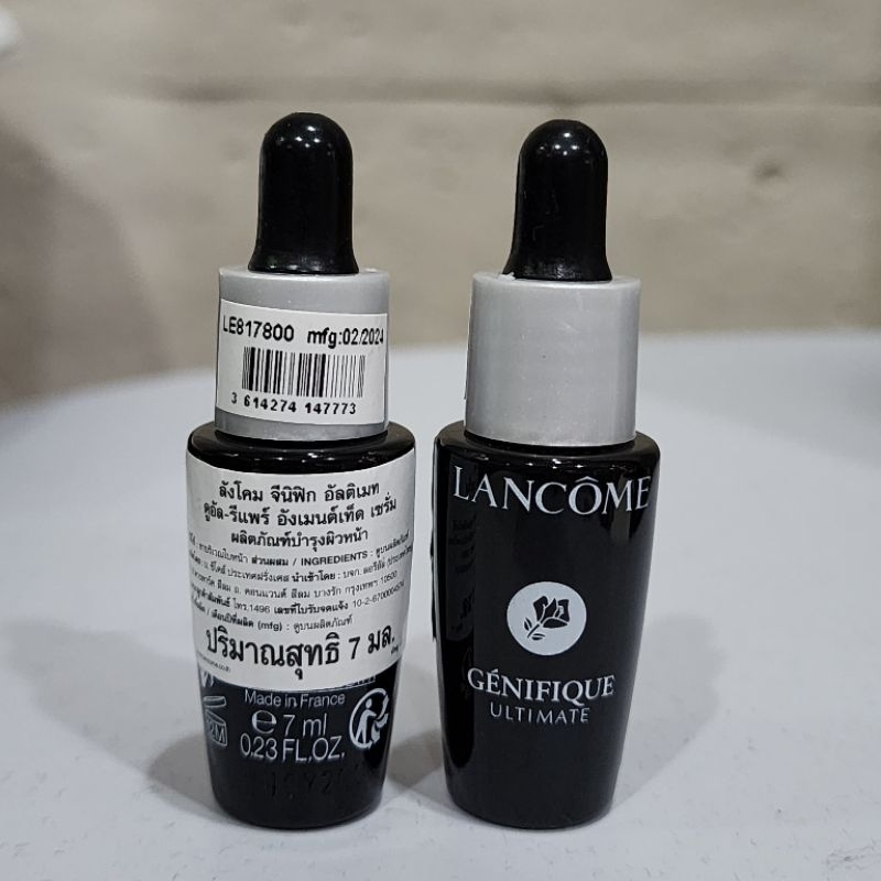 ใหม่ แท้ % Lancome Génifique Ultimate, Dual-Repair Augmented Serum ขนาด 7 ml. no box.