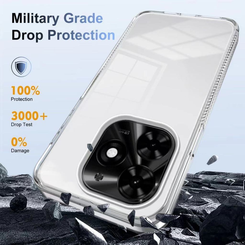 เคส Infinix Note40 pro plus Smart9 hot 50 50i 30i Hot30 4g Hot50 Smart8 เคสใส หลังแข็ง ขอบใส Active Protective ของแท้ - รูปที่ 7