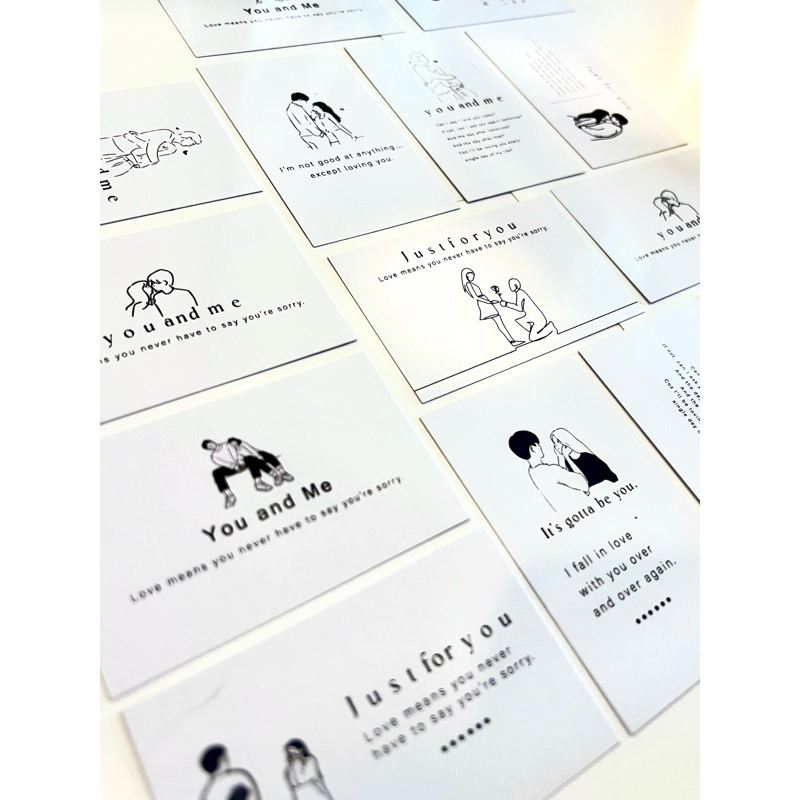 การ์ดบอกรัก มินิมอล แก้ไขข้อความได้(**สั่งขั้นต่ำ70 บาท ไม่รวมค่าส่งถรวมได้ทั้งร้านค่ะ**) การ์ดบอกรัก การ์ดครบรอบ