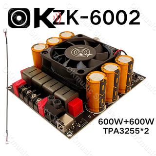 แท้ แอมป์จิ๋วขับซับ zk6002 TPA3255 600W*2 zk 6002 แอมป์จิ๋วขับซับ แอมป์ขับซับเบส แอมขับซับเบส zk-6002 ขับซับเบส