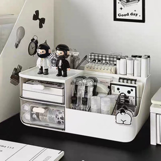 กล่องเก็บของโต๊ะ 2 ชั้นหอพักสำนักงานเครื่องสำอางเครื่องเขียน…