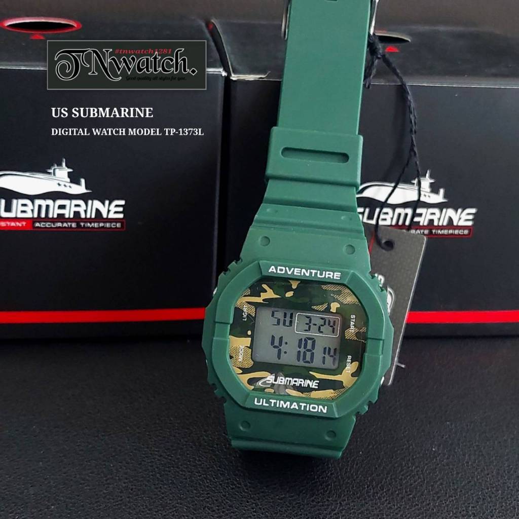 US SUBMARINE รุ่น TP-1373L นาฬิกาข้อมือผู้หญิงระบบDIGITAL กันน้ำ100%พร้อมกล่อง