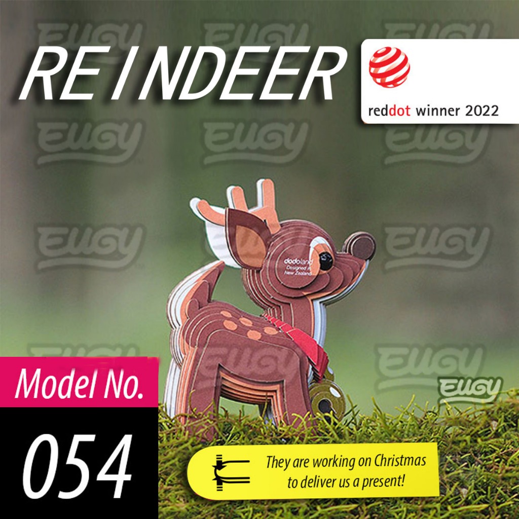 ⭐EUGY⭐โมเดลของเล่นเด็ก โมเดล 3D ของแท้ ปริศนาสัตว์ 100% เหมาะสำหรับอายุ 6 ปีขึ้นไป ยีราฟ deer