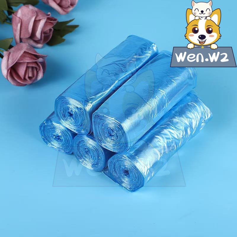wen.W2ถุงขยะ 45x50 ซม. 100ใบ 1แพ็ค 5ม้วน เนื้อเหนียว ไม่สกปรก ถุงขยะแบบม้วน คละสี  A019