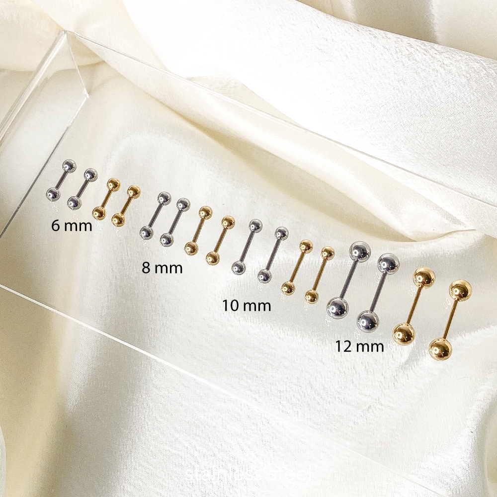 JPEG - Straight Barbell Piercing (Stainless Steel) จิวหู