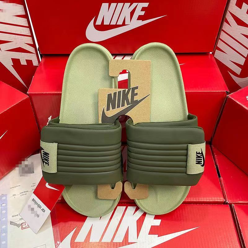 【Nike 】เทรนด์แฟชั่นผู้ชายและผู้หญิงที่มีรองเท้าแตะ Nike วรรคเดียวกัน 36-45