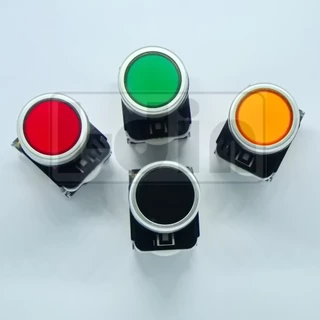 Push button LA38 ขนาด22mm. สวิตซ์กดติด-กดดับ (กดจมค้าง) มีตัวเลือก 4 สี (1NO / 1NC)