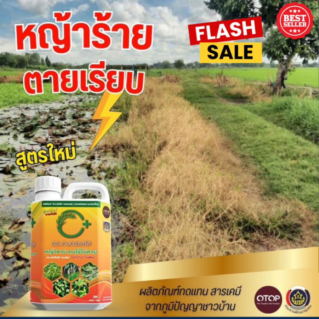 ยากำจัดวัชพืช ชนิดเผาไหม้+ดูดซึม กำจัดวัชพืชได้ทั้งใบแคบ และใบกว้าง หญ้าตายเร็ว ยากำจัดวัชพืชได้ทุกชนิด ปราบวัชพืชได้ทุก