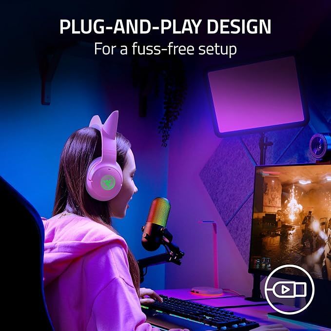Razer Seiren V3 Chroma สินค้าของเเท้ 100% ทางร้านรับประกันสินค้า 2 ปี