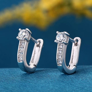 【WG Jewelry】 diamond earrings ต่างหูเพชร ต่างหูทองคำขาว WG-E01
