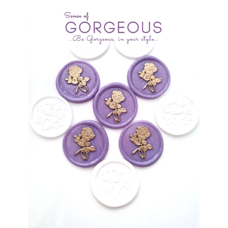 ตราประทับครั่งสำเร็จรูป ครั่ง สำเร็จรูปพร้อมใช้ (ลายที่ 1-24) *อย่าลืม! แจ้งสีทางแชท+ออเดอร์ขั้นต่ำ 5 ชิ้นค่ะ* - รูปที่ 6