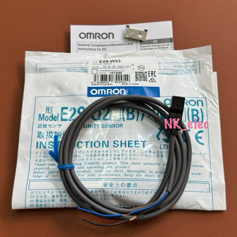 E2S-W23 Proximity Sensor ตัวสี่เหลี่ยม จับด้านบน ระยะจับ 2.5MM ชนิด NPN NO พร้อมส่ง🇹🇭
