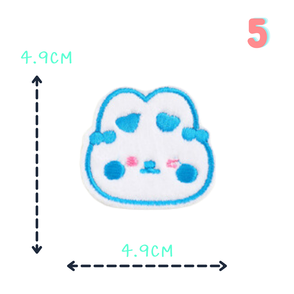 ตัวรีดติดเสื้อขนนิ่ม ชุดที่ A8  ลายน้องกระต่าย ช้าง แกะ ดูคุณหนูมากๆ ด้านหลังมีกาวรีดติดผ้าได้เลย - รูปที่ 4