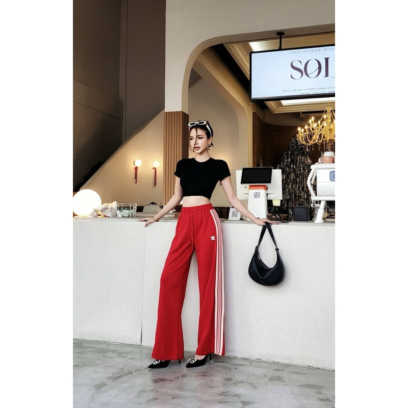 กางเกงวอร์มล่าสุดงานสวยพรีเมี่ยมรอบนี้ผ้านาโน ดีเทลสไตล์คสปอต​รุ่นนี้ผ้าดีเด้งยืดสุดๆ ใส่สบายย เอว25-32"สก42