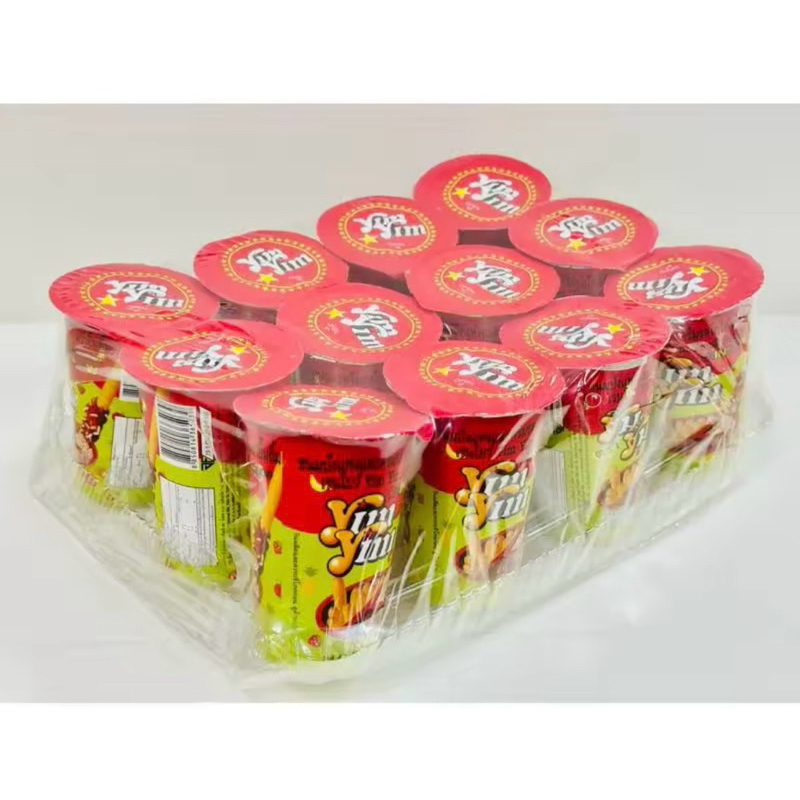 ยิ้มยิ้มYimYim (12ถ้วย)บิสกิตแท่งจิ้ม ขนมยุค90 อร่อย - รูปที่ 3