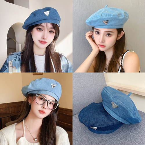 หมวกเบเร่ย์_ยีนส์ รูปหัวใจ Cap_Hat มีหลายสี หลายแบบ ทรงฮิปฮอป Hiphop ราคาถูก คุณภาพดี สไตล์เกาหลี พร้อมส่ง