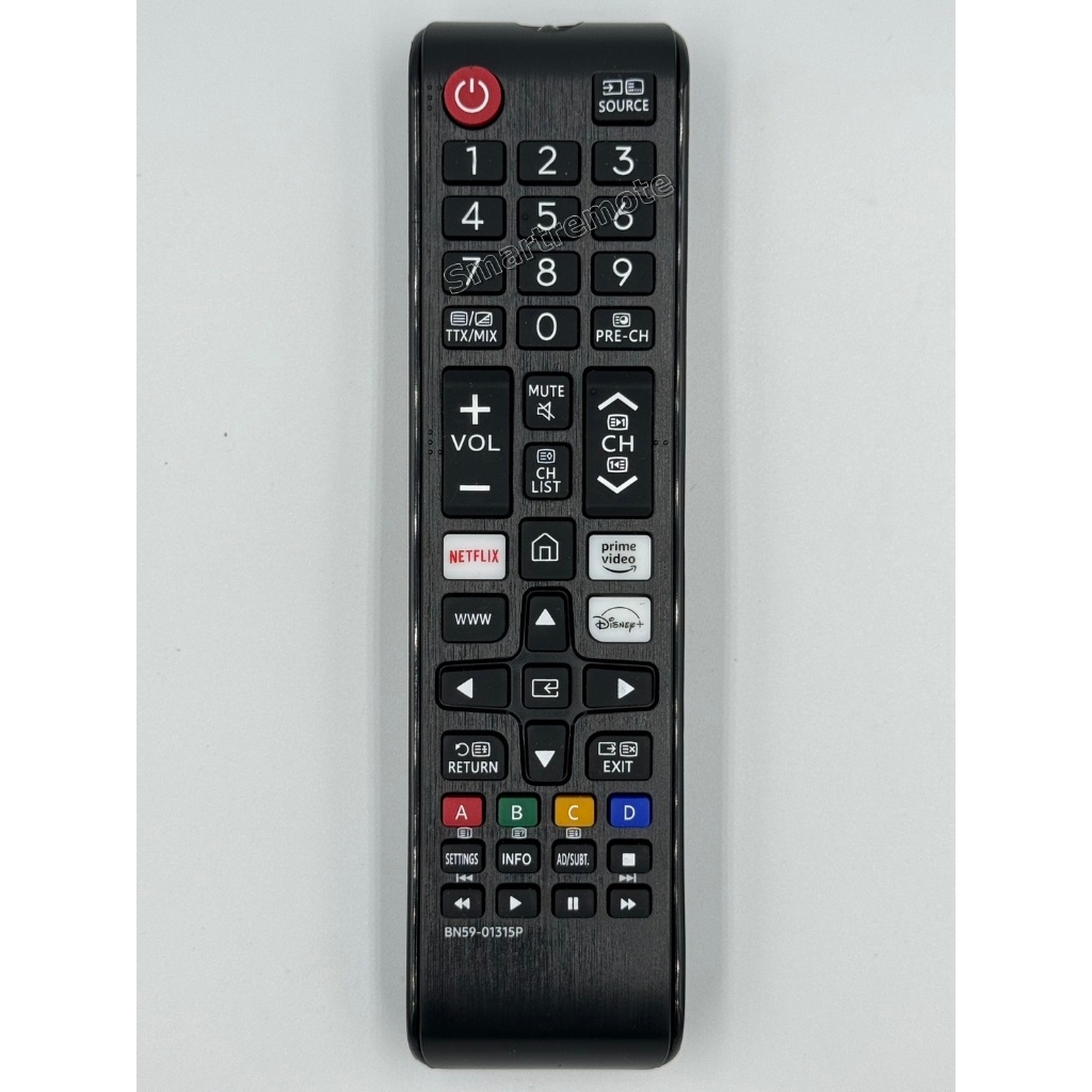 รีโมททีวีที่ใช้งานได้กับ  Samsung  รุ่น BN59-01315P ( Netflix/Home/Prime video/WWW./Disney )