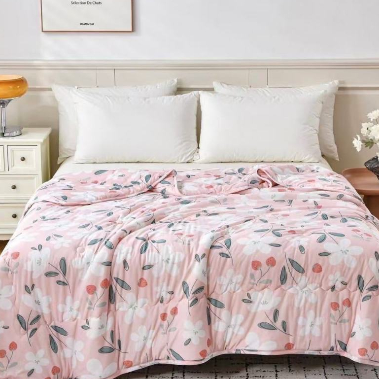 ผ้าห่มไหมเย็น  ❄ Cool quilt/Air Conditioner Quilt  นุ่มลื่น เย็นสบาย  ผ้าเย็นงานห้าง 200X230CM #BSXB ราคา ถูกที่สุด ดีลบีเคเค แกลเลอรีภาพที่ 7