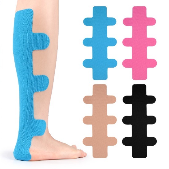 (T18) Kinesiology Tape เทปพยุงกล้ามเนื้อ ใช้บริเวณ เอ็นร้อยหวาย 2ชิ้น