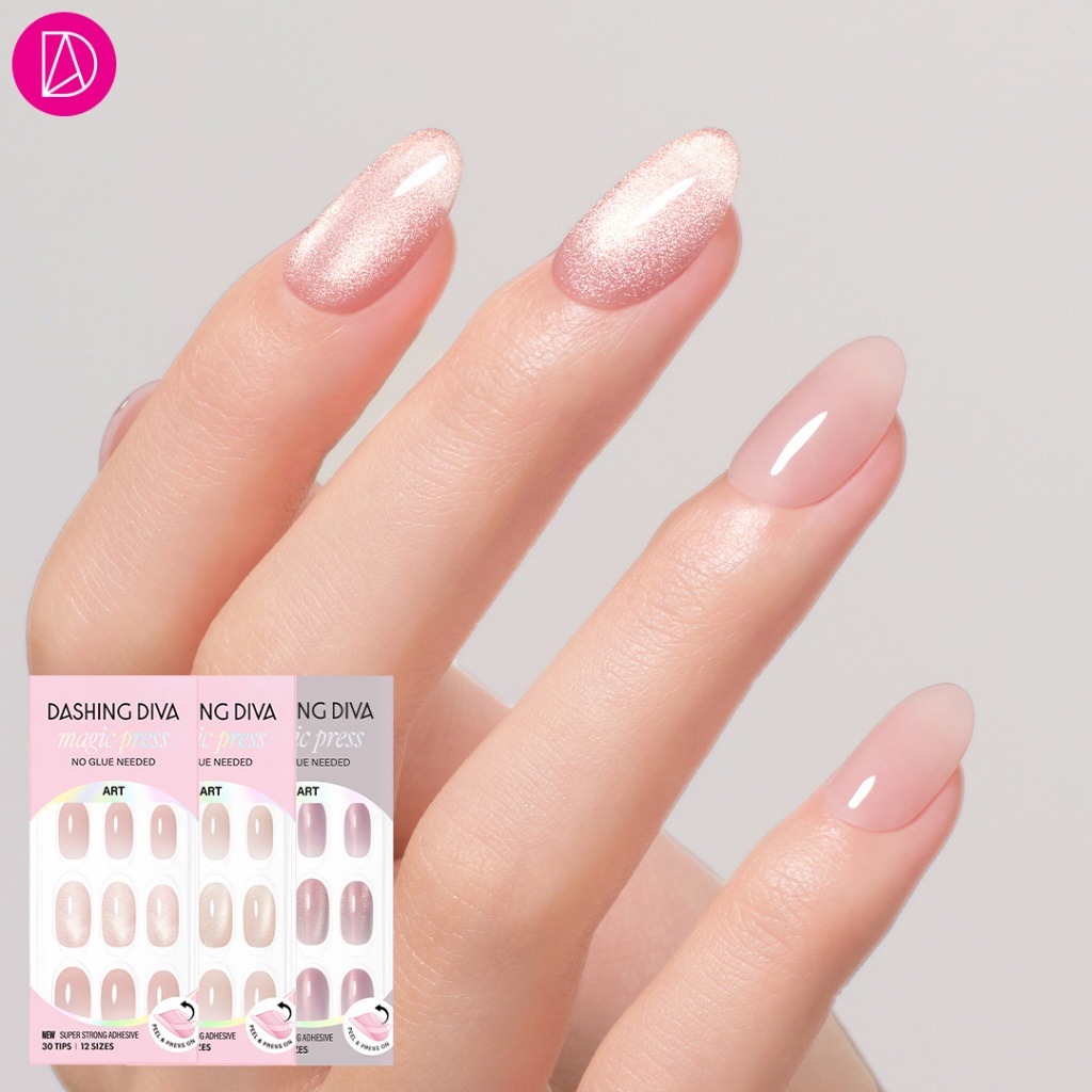 Dashing Diva เล็บปลอม เล็บลูกแก้ว ทรงไข่ รุ่น MDR4F031OL-MDR4W009OL จำนวน 1 กล่องมี 30 เล็บ