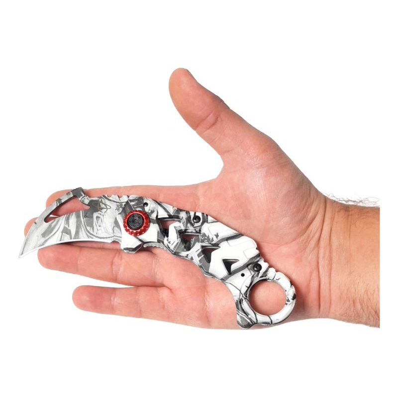 🇨🇳 MANTIS Karambit Folding Hunting Knife no.X64 White