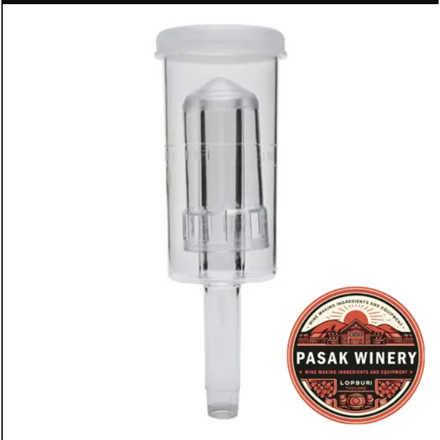 Airlock จุกหมักไวน์ แบบ 3 ชิ้น แบบใส