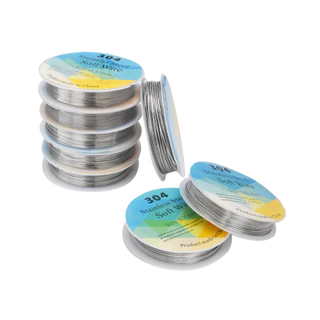 ลวด สแตนเลส 304 (ม้วนเล็ก) stainless steel soft wire #ร้อยลูกปัด #งานลูกปัด #งานดัดเครื่องประดับ
