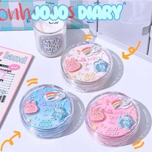 Jojo DIARY Moisturizing Cushion Cream 15g Natural Smooth Cover Facial Blemished กันน้ํา กันเหงื่อ BB Cream