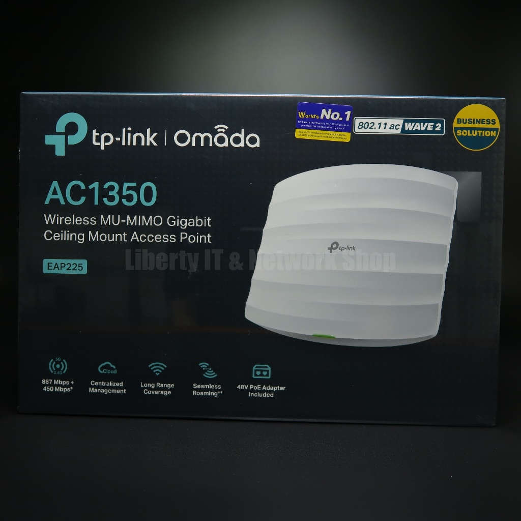 TP-LINK EAP225 AC1350 Wireless Acess Point ประกันศูนย์ไทย LT (สินค้าใหม่มือ1)