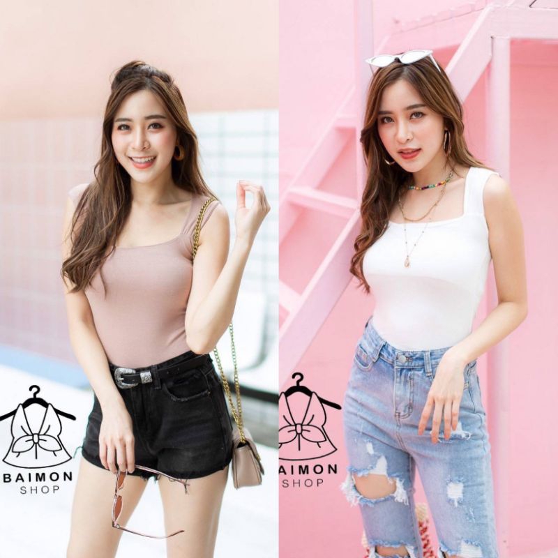 MahahengCloset เสื้อกล้ามคอเหลี่ยม งานดี ใส่สบายทุกสัมผัส