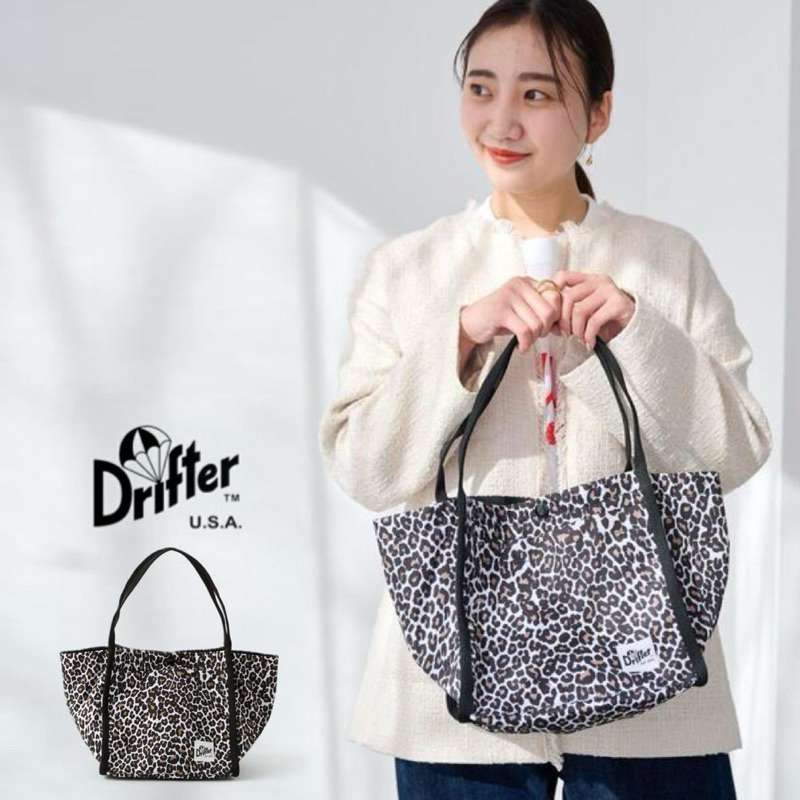 Drifter leopard print tote bag