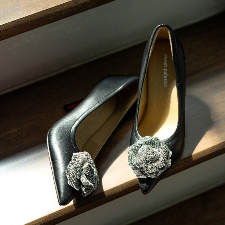 Sweet Palettes รองเท้าหนังแกะ Grace Rose 3.2 inch Rouge - รูปที่ 2