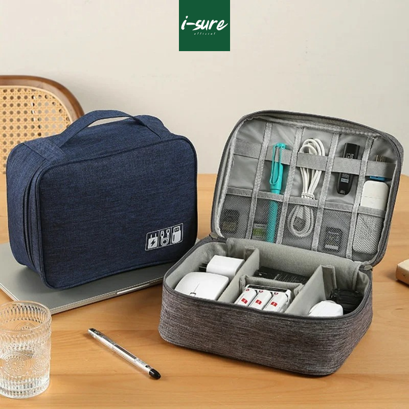 [พร้อมส่ง] กระเป๋าพกพา เก็บ อุปกรณ์ไอที bag organize หูฟัง สายชาร์จ หัวชาร์จ อะแดปเตอร์ powerbank