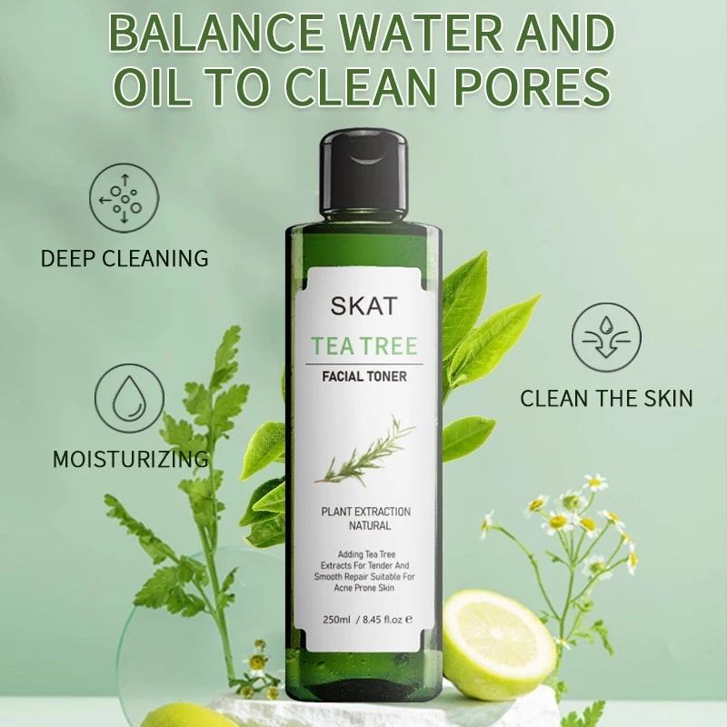 ชุดสำหรับสิว SKAT TEA TREE โทนเนอร์ ช่วยป้องกันปัญหาสิว และกระชับรูขุมขน 250ml (สินค้าโล๊ะสต๊อก)