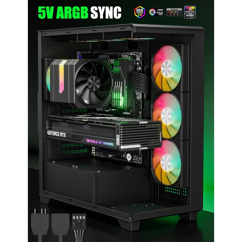 ฮีทซิงค์ระบายความร้อนซีพียู / upHere - UP2 CPU Air Cooler 8Pipes with ARGB, Dual Fans & Heatsinks
