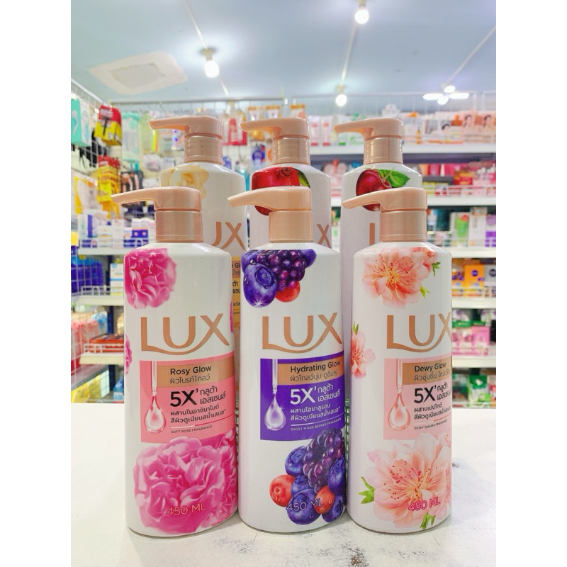 ลักส์ ครีมอาบน้ำ ขวดปั๊ม 450 มล.มีหลายสูตรให้เลือกนะคะ/เดี่ยว/แพคคู่