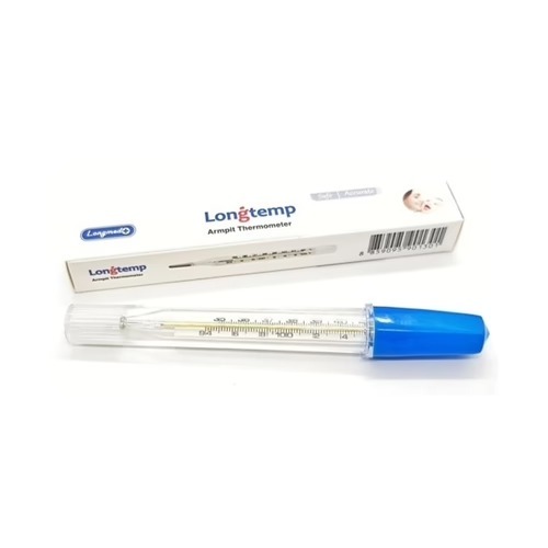 ส่งไว ปรอทวัดไข้ อุณหภูมิ (พร้อมกล่องเก็บ) LONGTEMP ลองเทม ปรอทแก้ว แบบแก้ว ที่วัดไข้ ปรอทวัดไข้เด็ก THERMOMETER