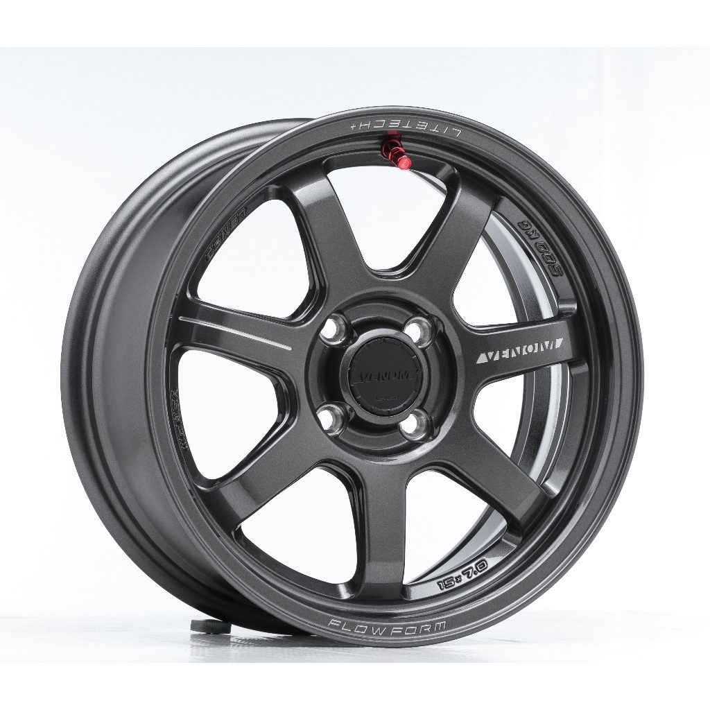 Lenso Wheel Venom VT7 ขอบ 15x7.0" 4รู100 ET+35 สีHDT ล้อแม็ก เลนโซ่ lenso15 แม็กขอบ15