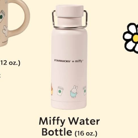 Starbucks miffy water bottle