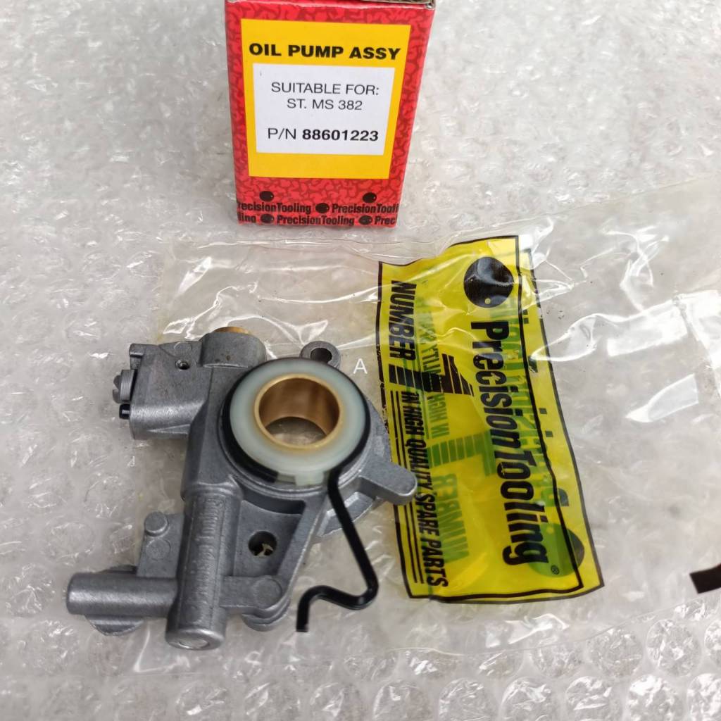 ปั้มน้ำมันเลี้ยงโซ่382 เลื่อยยนต์ 382 Precision toolingแท้ๆ ครบชุดอะไหล่ทดแทนเลื่อย382เกรดท้อป อิตาลี่แท้ ปั้มน้ำมันเล