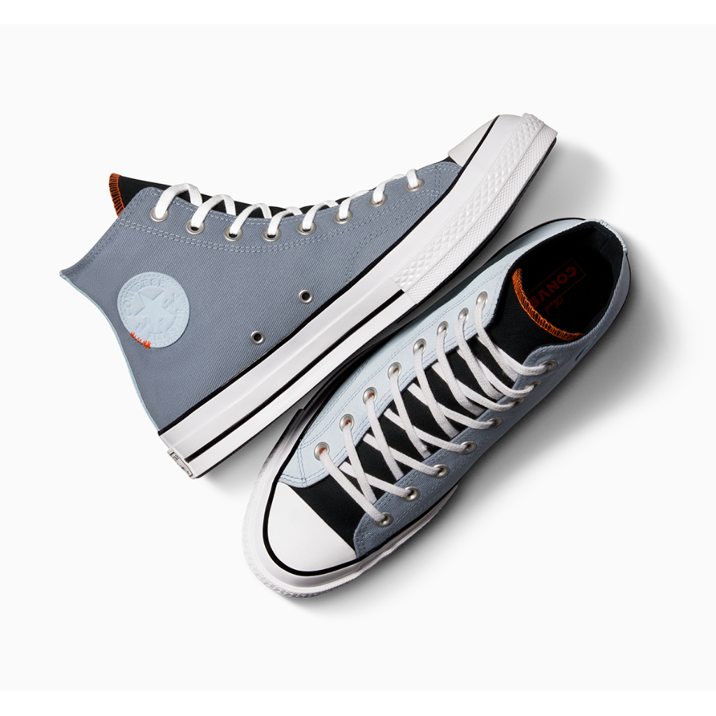 CONVERSE รองเท้า CHUCK 70 VINTAGE ATHLETIC HI BLACK/GREY ผู้ชาย A06769CM_H3BKGY