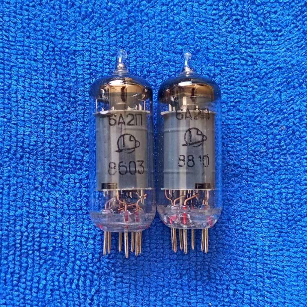หลอดอัพเกรดปรีหลอด 6a2P เบอร์ 6А2П แทนหลอด  จีน 6a2  Tube Preamp และแทน  6J1 / 6J2 / 6J5 / 6K4/ 6J3 