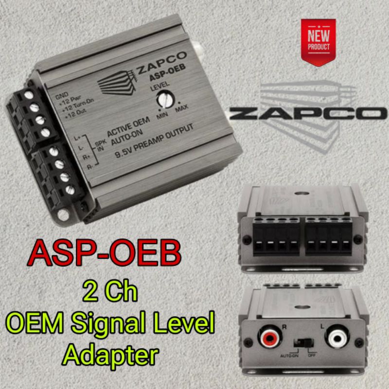 ZAPCO ASP-OEB ตัวแปลงสัญญาณ Hi to Low เกรดพรีเมี่ยมสัญชาติ