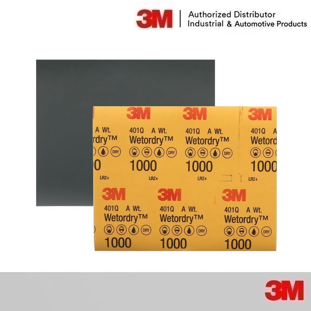 3M กระดาษทรายน้ำ 9"x11" (1 แผ่น) 401Q 3M IMP W/D BOB