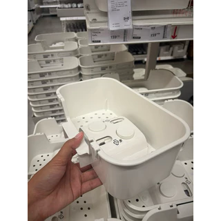 ตะกร้าชั้นวางของแบบดูดติดผนังของอิเกีย ไม่ต้องเจาะกำแพง ติดแน่น IKEA รับน้ำหนัก 3 กิโล
