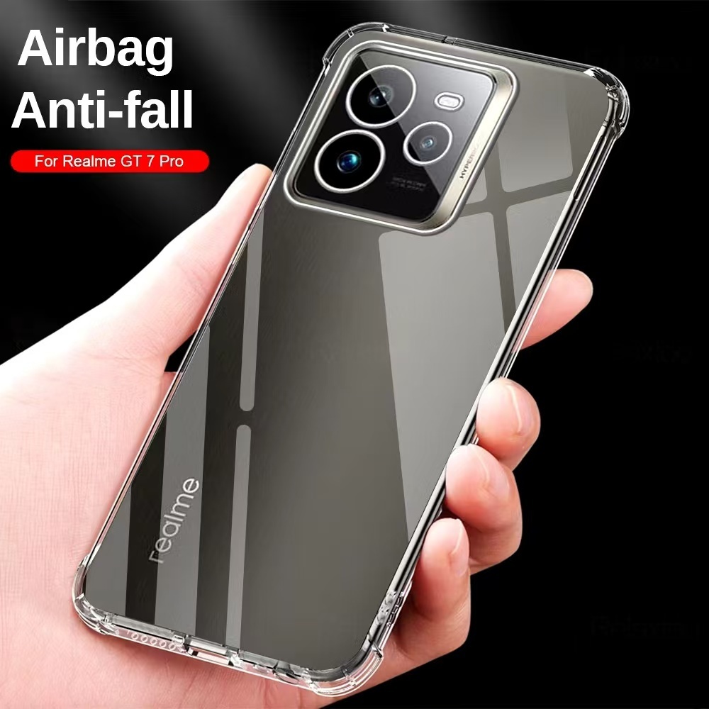 Realme GT 7 Pro(พร้อมส่งในไทย)เคสTPUใสกันกระแทกแบบคลุมกล้องrealme GT 7 Proตรงรุ่น