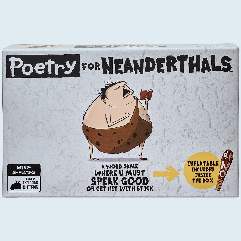 Poetry for Neanderthals by Exploding Kittens LLC - Family Card Game for Adults, Teens & Kids , White