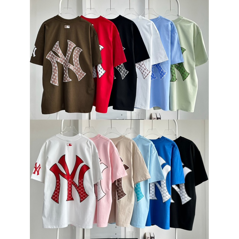 •เสื้อยืดแบรนด์NYอก44-46สกรีนลายหน้า-หลัง