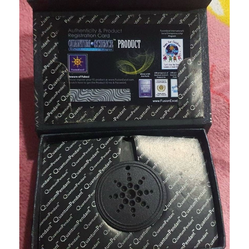 สร้อยควอนตัม พลังงานสเกลาร์ หินภูเขาไฟ ของแท้พร้อมบัตรรับประกัน Quantum Pendant