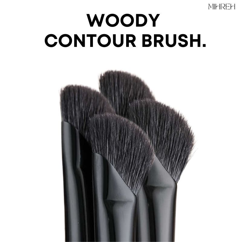 [2172](พร้อมส่ง) Woody Contour Brush แปรงคอนทัวร์จมูกหัวเฉียงด้ามไม้ - รูปที่ 2